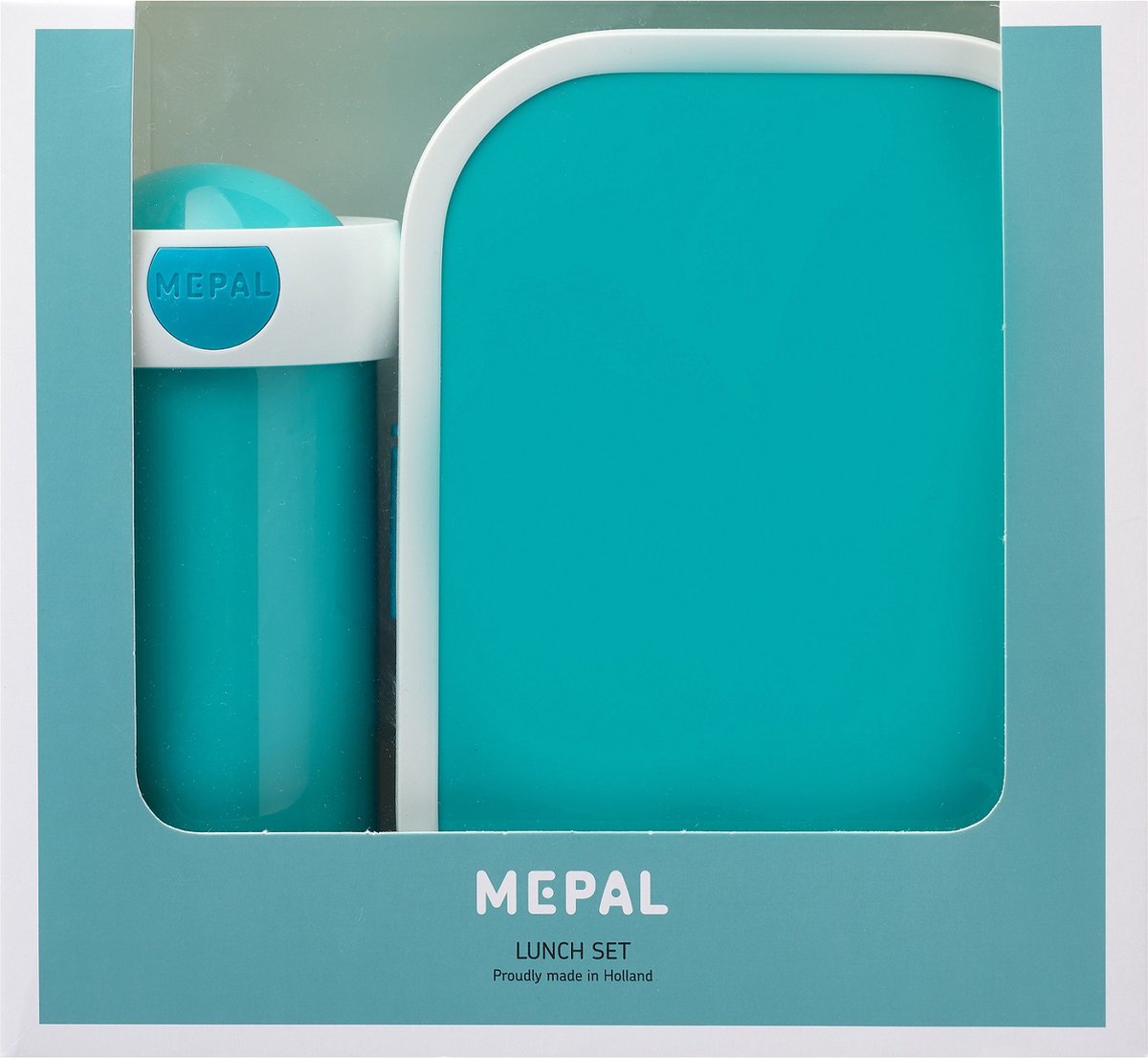  Mepal – Lunchset Campus (sb + Lb) – Schoolbeker En Broodtrommel Voor Kinderen – Turquoise – Bento Box - Lekvrij