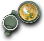  Curver Lunch &amp; Go Beker - Magnetronbestendig - Lunchbeker – Muesli Beker - Soepbeker - Yoghurt Beker To Go – LunchBox - KoffieBeker - Salade Lunchbox - 0,6l – Groen