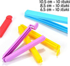  Vershoudclips - 30 Stuks - Vershoud Knijpers - Afsluitclips - Zakklemmen - Zaksluiter - Afsluiter Klemmen
