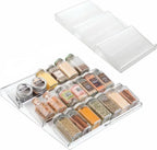 Merkloos Kruidenrek Lade - Kruiden Organizer - Kruidenrek Uitschuifbaar - Lade Organizer - Kruiden Opbergen Lade - Kruidenrekje Schuif - Min. 20x42 Max. 40x42