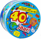  40 Jaar Snoeptrommel/voorraadtrommel Voor Vrouw 14 X 7,5 Cm - 40e Verjaardag - 40e Verjaardag Cadeau / Versiering