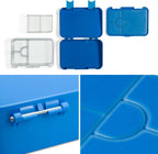  Klarstein Schmatzfatz Junior Lunchbox 6 Vakken - Bento - Vershouddoos 21,3 X 15 X 4,5 Cm (BxHxD) - BPA-vrij - Vaatwasserbestendig