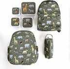  A Little Lovely Company - Brooddoos - Broodtrommel -Lunch &amp; Snack Box Set Van 4 - Savanne
