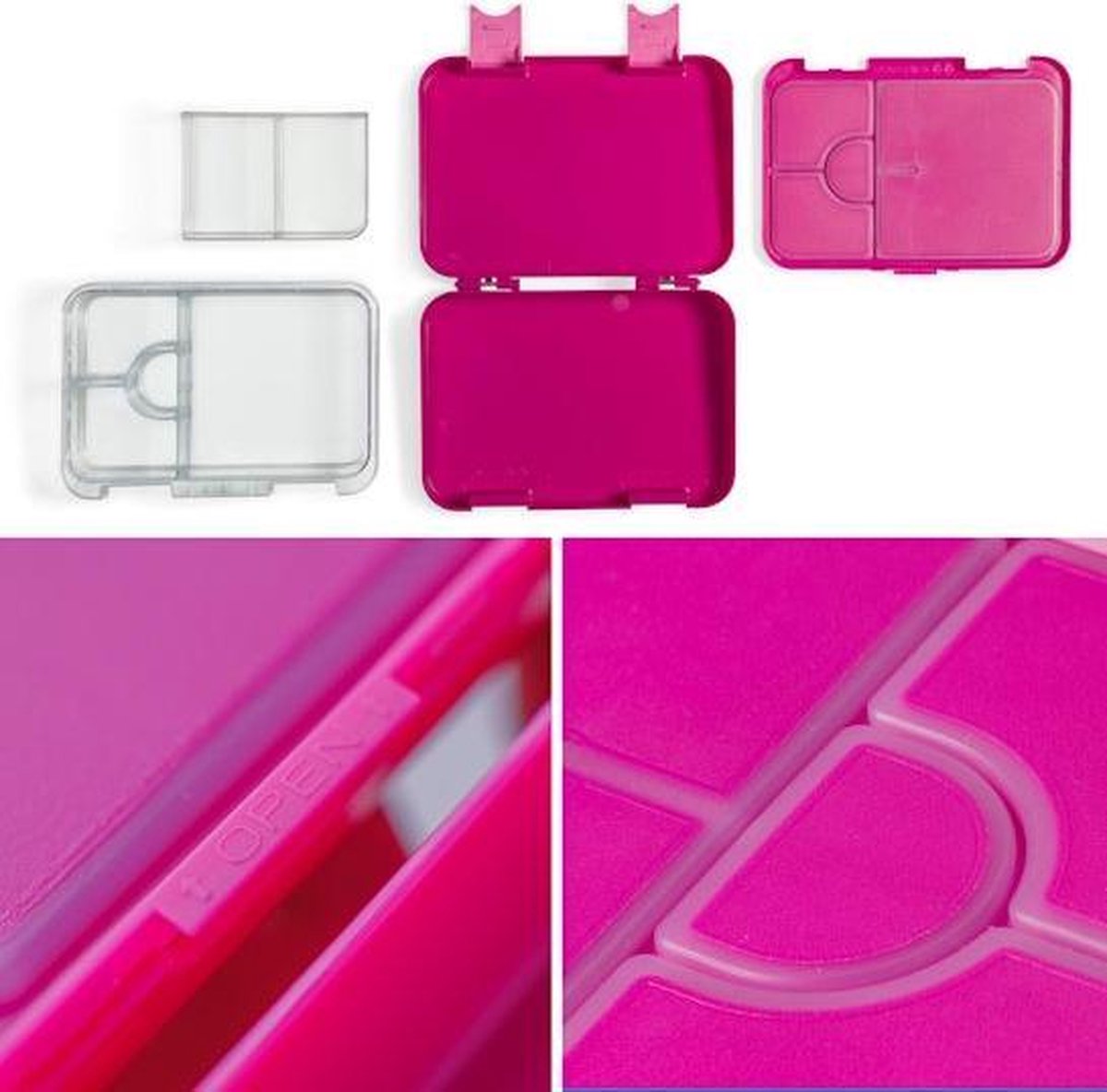  Schmatzfatz Junior Lunchbox 6 Vakken 21,3 X 15 X 4,5 Cm (BxHxD)