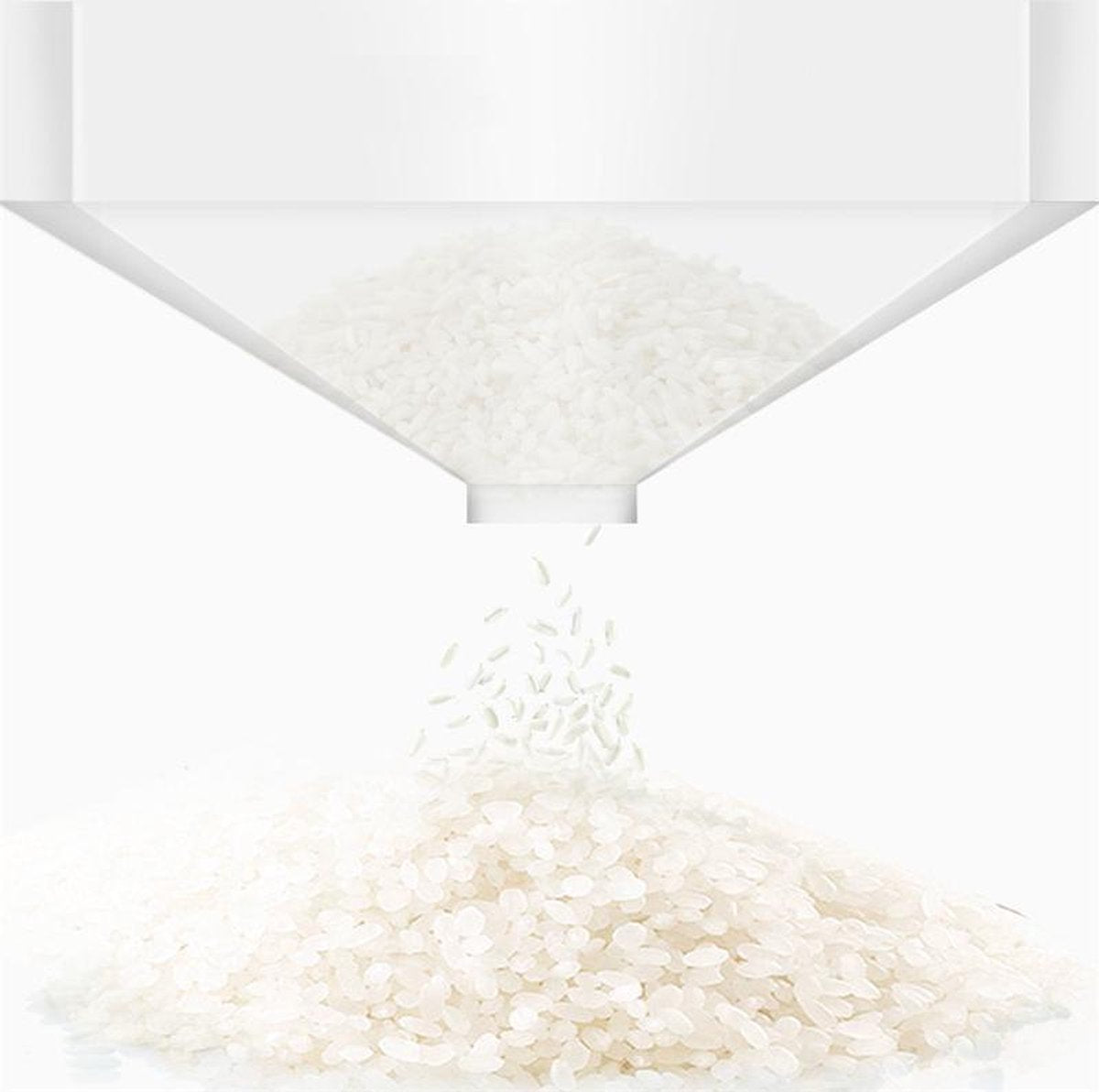 Merkloos TDR-Japans Rijst/Granen Container/Dispenser/ Opbergdoos - 6KG Inhoud - Wit