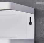 Merkloos Multifunctioneel Ophangbaar Keukenrek Of Badrek- Multifunctioneel Organiser - Magnetisch - Zwart