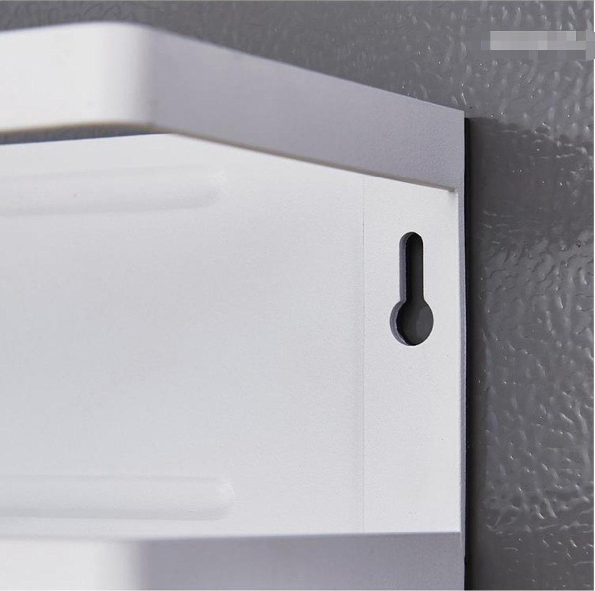 Merkloos Multifunctioneel Ophangbaar Keukenrek Of Badrek- Multifunctioneel Organiser - Magnetisch - Zwart
