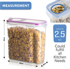  TNM Luxe Luchtdichte Voorraadbussen Set (4x2,5L) – Voorraadpotten - 4 Kleuren