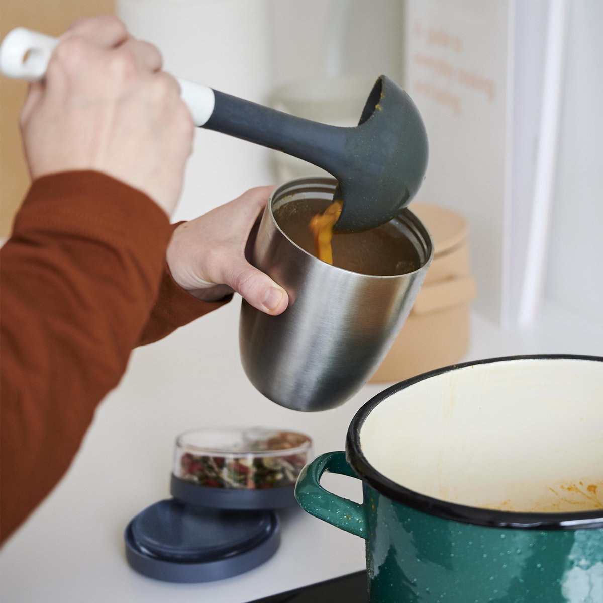  Mepal – Isoleer Lunchpot Ellipse – Houdt Je Eten 6-8 Uur Warm En 12 Uur Koud – Nordic Green – 2 Compartimenten – Soep Beker To Go – Yoghurt Beker Muesli - Thermos Lunchbox
