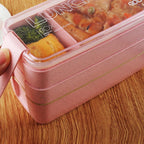  Lunchbox - Meal Prep Bakjes - Lunch Box Met Deksel - Meal Prep – Bento Box - Lunchtrommel Met Bestek Beige