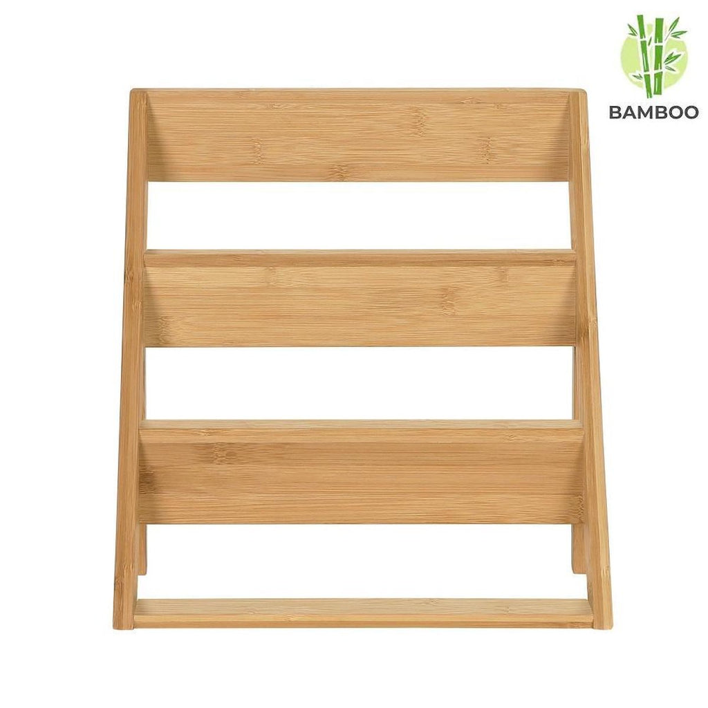 Merkloos Decopatent® Kruidenrekje Staand - Kruidenrek Voor 16 Tot 20 Kruidenpotjes - Hout - 4 Laags