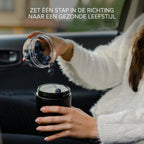  Coninx Yoghurtbeker To Go - Muesli Beker To Go - Lunchbeker - Mueslibeker 640ml (450ml+190ml) - Zwart