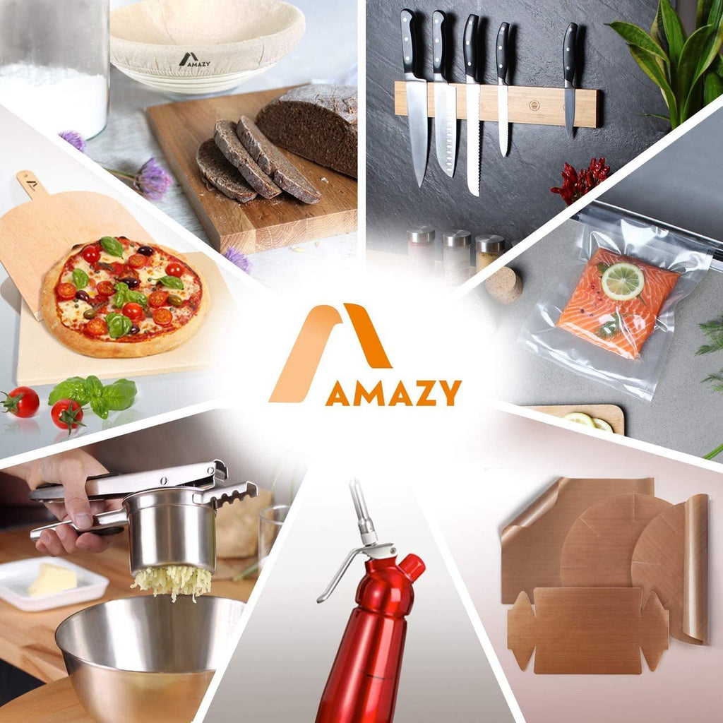  Amazy Bijenwasdoekjes (Set Van 7) - Gemaakt Van 100% Natuurlijke Bijenwas | Duurzaam Alternatief Voor Huishoudfolie En Aluminiumfolie - Voor Fruit, Groenten, Brood, Kaas En Ander Voedsel | Gecertificeerd