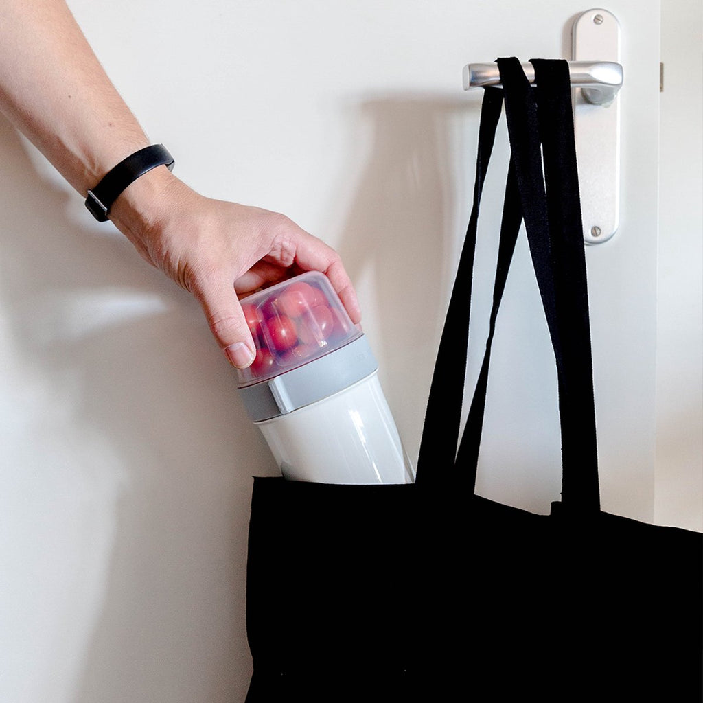  Lock&amp;Lock Yoghurtbeker - Yoghurt Beker To Go - Muesli Beker To Go - Lunchpot - Lunchbeker - Medium - 560 Ml + 310 Ml - Wit
