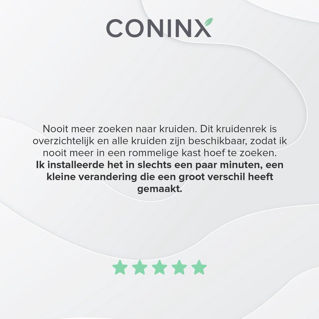 Merkloos Coninx Kruidenrek KR3000 - Ophangbaar - 32 Kruidenpotjes - 4 Laags