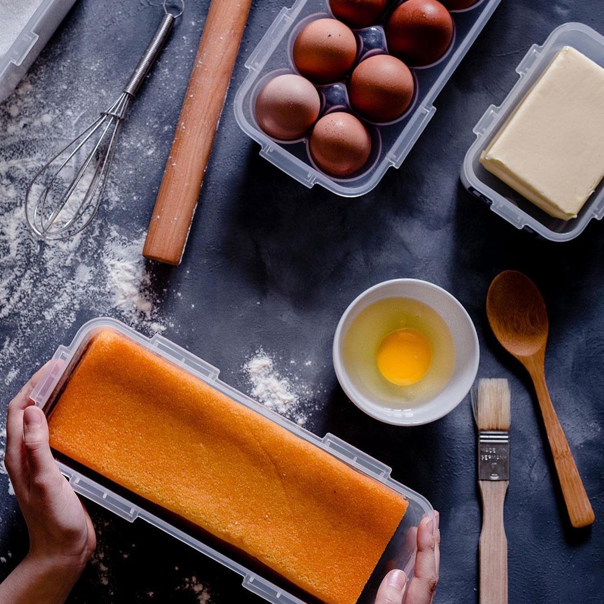  Lock&amp;Lock Vershouddoos - Bewaardoos Met Deksel - Voor Ontbijtkoek Peperkoek En Cake - Cakedoos - 100% Luchtdicht - 2 Liter