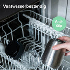  Coninx Thermos Lunchbox - Muesli Beker To Go - Isoleer Lunchpot - Yoghurtbeker To Go - Mueslibeker 840ml (600ml+240ml) - RVS / Zwart