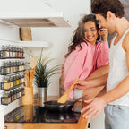  Kruidenrek Ophangbaar Kruidenpotjes Wandrek Organizer Keuken Accessoires - Zwart - Geschikt Voor Bijna Alle Kruidenpotjes