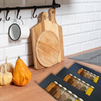  Kitchenful Kruidenrek Lade - Kruiden Organiser - 6 Stuks - Zwart - Verstelbaar - Metaal - Kruiden Opberger