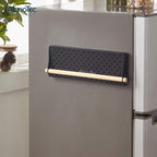 Merkloos Kruidenrek Zwart - Multifunctioneel Ophangbaar Keukenrek - Keukenrolhouder Zwart - Multifunctioneel Kruidenrek - Magnetisch Kruidenrek - Keuken Organizer - Koelkast Rek