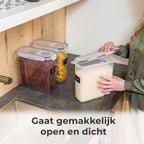 Stosh Voorraadpotten - Voorraadbussen - Vershouddoos - 4 Stuks - 4.0L - BPA Vrij - Kunststof