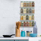  Kruidenrek Ophangbaar Kruidenpotjes Wandrek Organizer Keuken Accessoires - Geschikt Voor Bijna Alle Kruidenpotjes