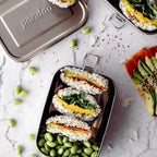  Pandoo RVS Lunchbox - 1200 Ml - Incl. Divider + Katoenen Tas