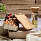  Dzukou Jim Corbett – RVS Lunchbox - Volwassenen - Met Vakjes - 1200 Ml