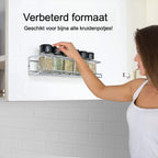  Kruidenrek Ophangbaar Kruidenpotjes Wandrek Organizer Keuken Accessoires - Geschikt Voor Bijna Alle Kruidenpotjes