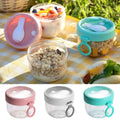  Deluqse Overnight Oats Potjes - Overnights Oats Beker - Set Van 3 - Oats Potjes - Overnight Oats Jar - Muesli Beker - Havermout Potjes