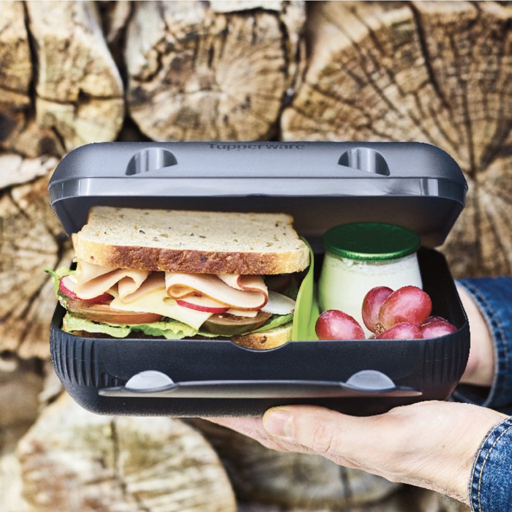  Tupperware Snackpack Zwart
