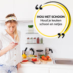  YORGS Kruidenrek Ophangbaar - Kruidenrekje Voor Potjes - Kruidenrekken Hangend 4 Stuks - Zwart - Inc Ophangmateriaal