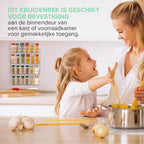 Merkloos Coninx Kruidenrek KR3000 - Ophangbaar - 32 Kruidenpotjes - 4 Laags