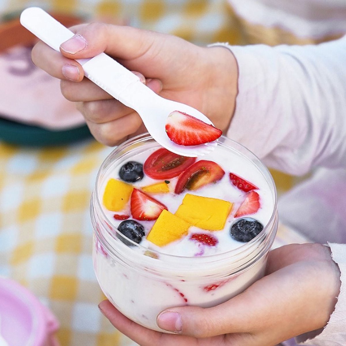  Deluqse Overnight Oats Potjes - Overnights Oats Beker - Set Van 3 - Oats Potjes - Overnight Oats Jar - Muesli Beker - Havermout Potjes