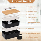  Sinnsally Bento Box Japans Voor Volwassenen/kinderen, Lunchbox Met Vakken, E Lunchboxen, Foodbox, Snackbox Met Onderverdelingen, Snackbox, Lunchsaladebox To Go