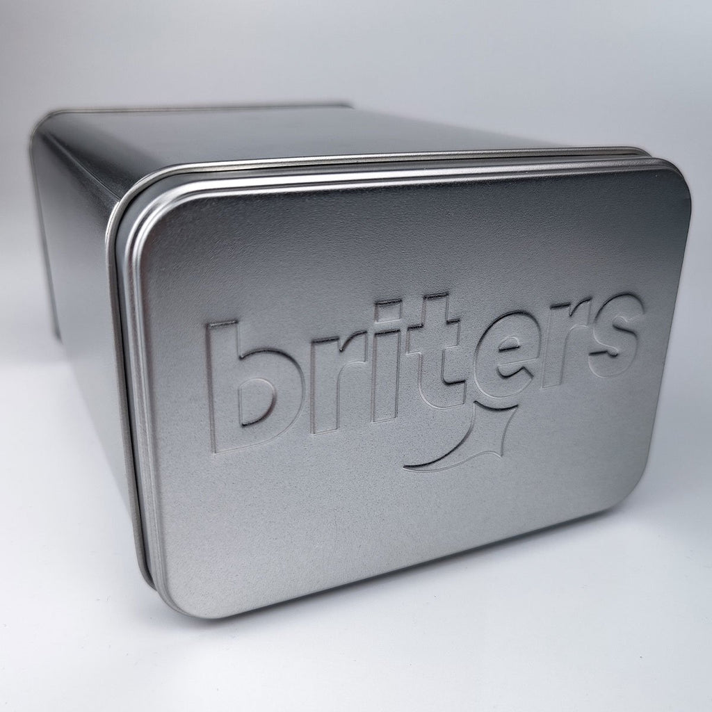  Briters Bewaarblik Origineel - Voor 200 Briters Wasstrips - Gemaakt In Nederland - Aluminium - 100% Recyclebaar - 10 Jaar Garantie