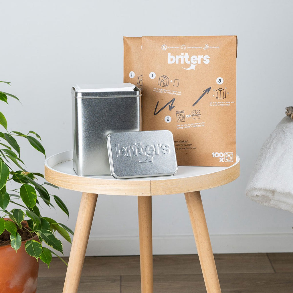  Briters Bewaarblik Origineel - Voor 200 Briters Wasstrips - Gemaakt In Nederland - Aluminium - 100% Recyclebaar - 10 Jaar Garantie