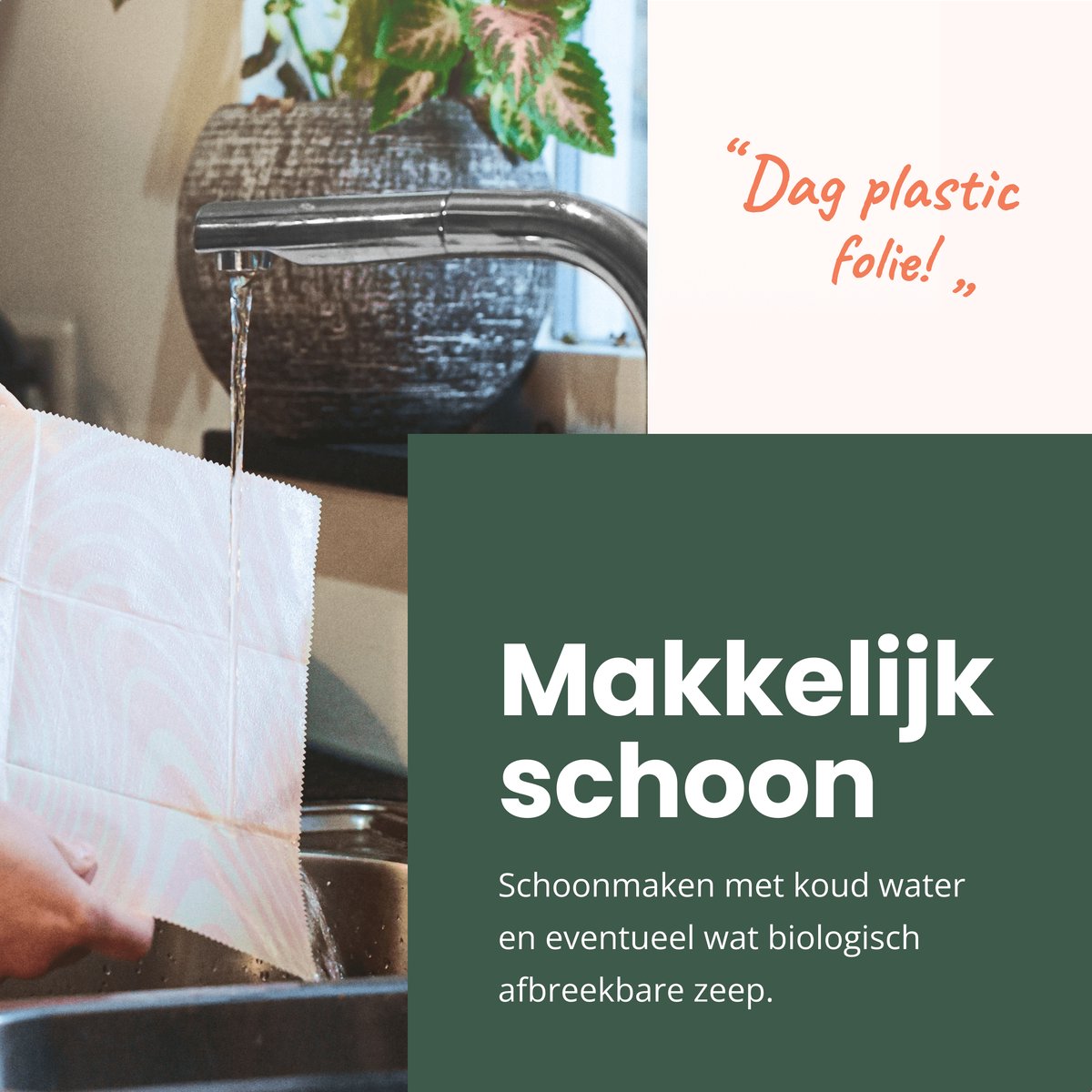  BROODNODIG® - Bijenwas Wraps (Bijenwas Doek) - Set Van 4 - 1S, 2M, 1L - Foodwrap - Beeswax Wraps - Bee Wrap - Beewax - Bijenwasdoek - Zero Waste - Duurzaam Cadeau - Herbruikbaar Boterhamzakje