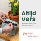  BROODNODIG® - Herbruikbare Boterhamzak - Van 100% Gerecyclede PET-flessen - Ideaal Als Diepvrieszakjes - Lunchzak - Herbruikbaar Boterhamzakje - Foodwrap - Lunchbox - 30x20cm - Pastel Groen