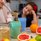  Coninx Yoghurtbeker To Go - Muesli Beker To Go - Lunchbeker - Mueslibeker 640ml (450ml+190ml) - Groen