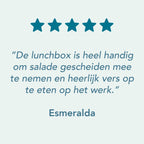 Lock&amp;Lock Saladebox - Salade Lunchbox To Go - Salade To Go - 950 Ml - Lekvrij - Met Verdeelvakjes - Groen