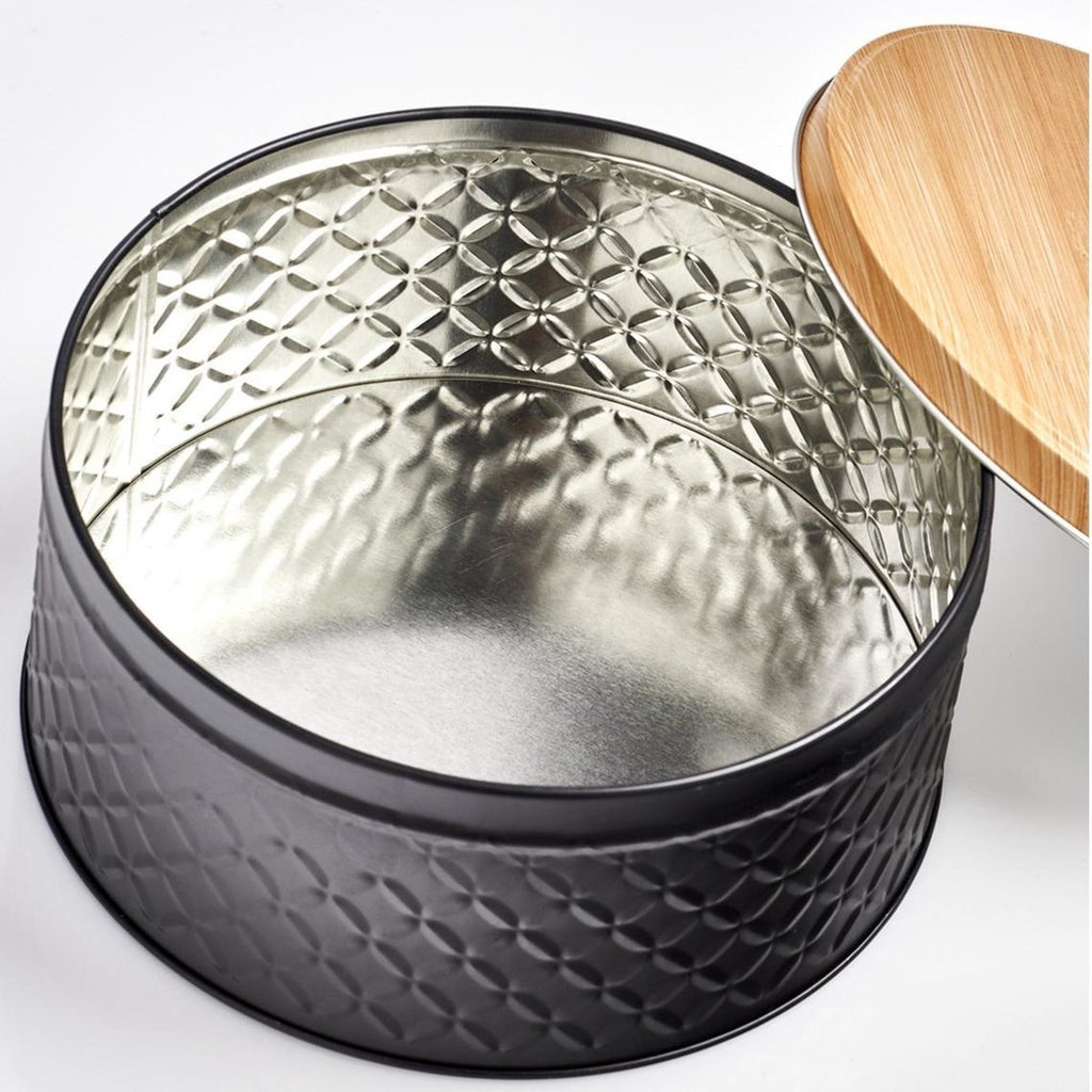 Zeller Bewaar/voorraad Blikken - Zwart - 3,8L - 20 X 9,5 Cm