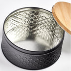  Zeller Bewaar/voorraad Blikken - Zwart - 3,8L - 20 X 9,5 Cm