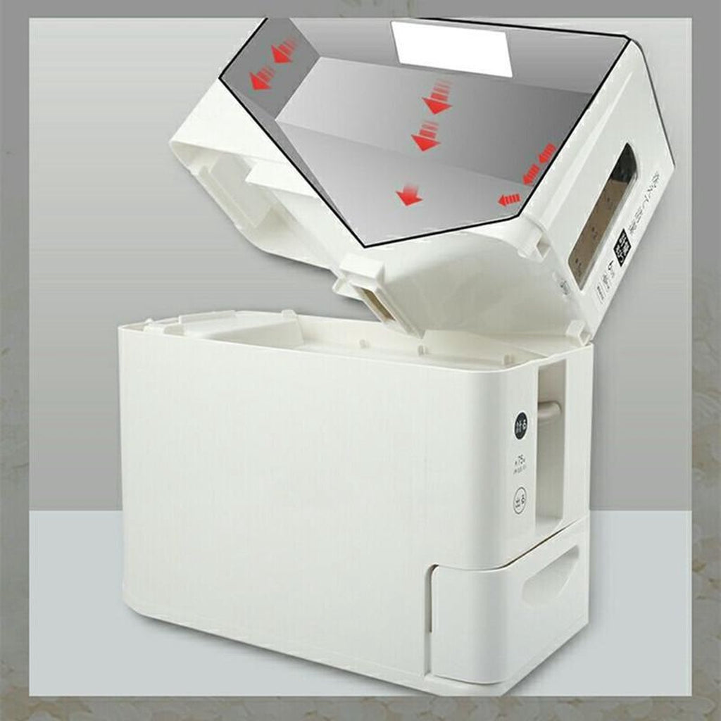 Merkloos TDR-Japans Rijst/Granen Container/Dispenser/ Opbergdoos - 6KG Inhoud - Wit