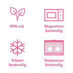  Lock&amp;Lock Voorraadbussen - Vershoudbakjes - Bewaardozen Voedsel - Sausbakjes Met Deksel - Dressing Bakje - Kruidenpotjes - Babyvoeding Bewaarbakjes - 150 Ml - Rond - Luchtdicht - BPA Vrij - Set Van 6 Stuks