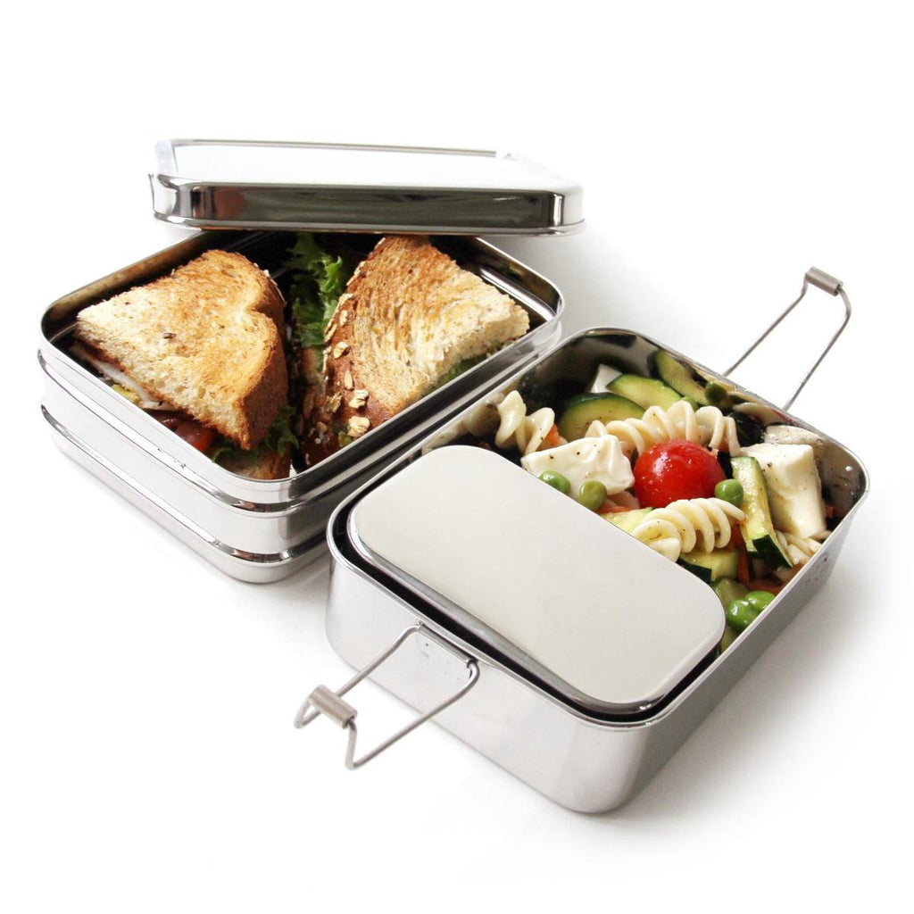  Eco Lunchbox - RVS - 3 Bakjes In 1