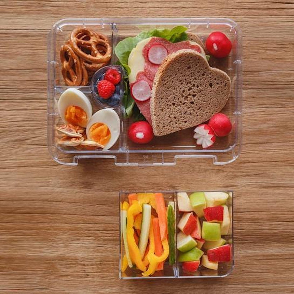  Klarstein Schmatzfatz Junior Lunchbox 6 Vakken - Bento - Vershouddoos 21,3 X 15 X 4,5 Cm (BxHxD) - BPA-vrij - Vaatwasserbestendig