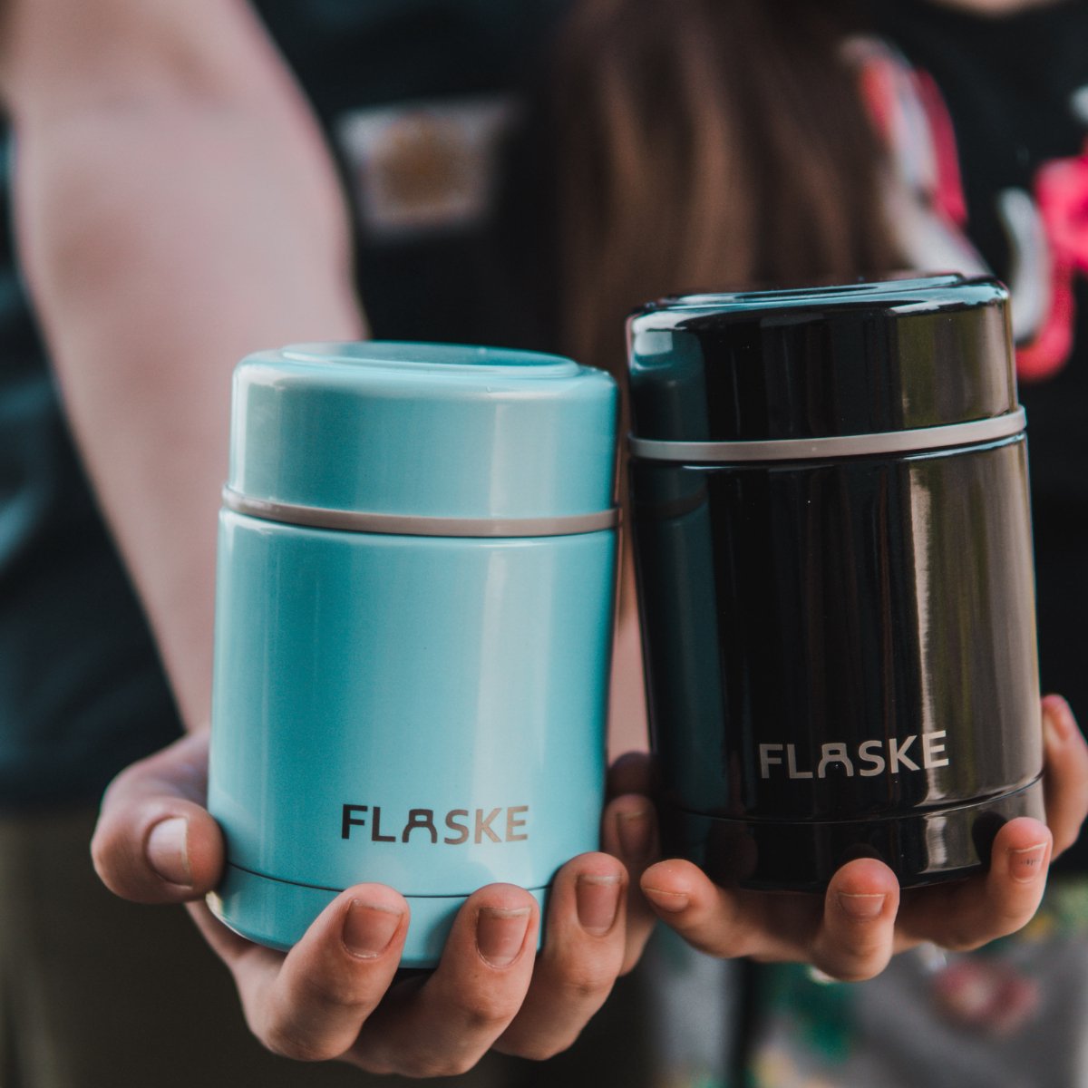  FLASKE Thermos Food Pots - Night - 400ml - Herbruikbare Voedselcontainer Thermos Van 400ML