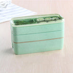  Lunchbox - Meal Prep Bakjes - Lunch Box Met Deksel - Meal Prep – Bento Box - Lunchtrommel Met Bestek Beige
