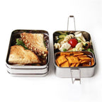  Eco Lunchbox - RVS - 3 Bakjes In 1